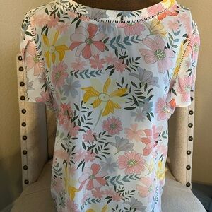 41 Hawthorn Multicolor Floral Blouse